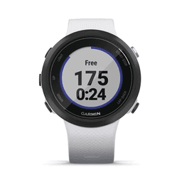 Reloj Garmin Swim 2 color blanco, ideal para uso en deportes o actividades de natación. 