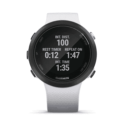 Reloj Garmin Swim 2 color blanco, ideal para uso en deportes o actividades de natación. 