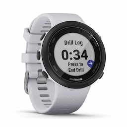 Reloj Garmin Swim 2 color blanco, ideal para uso en deportes o actividades de natación. 