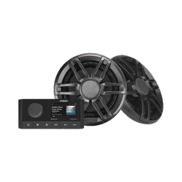 Sistema de estero marino MS-RA210 con dos bocinas de diseño deportivo XS incluidas.  