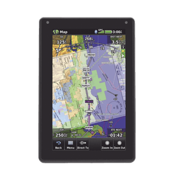 Navegador portátil aera 760, muestra información de trafico aéreo y una excelente visualización por medio de su  pantalla con visión 3D  touch screen.