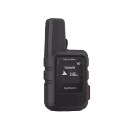 Navegador satelital InReach Mini 2 color negro, con cobertura global mediante la red Iridium, cuenta con botón de emergencia, batería para hasta 50 horas, GPS y brujula.