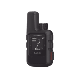 Navegador satelital InReach Mini 2 color negro, con cobertura global mediante la red Iridium, cuenta con botón de emergencia, batería para hasta 50 horas, GPS y brujula.