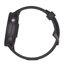 Reloj Garmin Forerunner 955 solar color negro en correa de silicón, con funciones premium de entrenamiento.