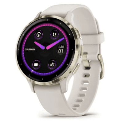 Smartwatch Garmin Venu 2 / Pantalla AMOLED 1.2″ (390 x 390) / Batería Hasta 10 Días / GPS + GLONASS + Galileo / Monitor de Frecuencia Cardíaca / Resistencia al Agua 5 ATM / Garmin Pay / Almacenamiento de Música / Compatib