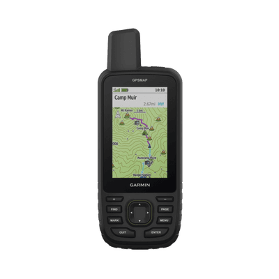 GPS portátil GPSMAP 67, dispositivo portátil multisatelital de alta precision, con mapas topográficos instalados.