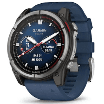 Smartwatch Garmin Fenix 7 / Pantalla AMOLED 1.4" / GPS Multibanda / Resistencia al Agua 10 ATM / Batería Hasta 29 Días / Titanio y Cristal de Zafiro / 32 GB de Almacenamiento / Monitoreo de Salud Avanzado