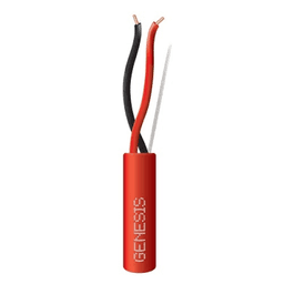Bobina de Alambre de 305 Metros / 2 x 12 AWG / Riser / Tipo FPLR-CL3R / Color Rojo / Para Aplicaciones en Paneles de Detección de Incendio y Sistemas de Evacuación