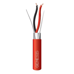 Bobina de 305 Metros de Alambre / 2 x 12 AWG / Riser / Blindado / Para Aplicaciones de Incendio FPLR / Sólido Color Rojo