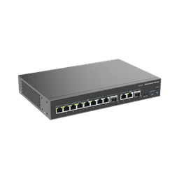 4 en 1: Firewall, Router, PBX IP, Switch 10 Puertos Gigabit (4 PoE) + 2 Puertos SFP 2.5 Gigabit