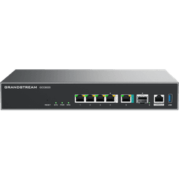 Dispositivo de Convergencia de Redes GCC6020 / Router VPN / Firewall de Próxima Generación / IP PBX / Switch de Red / 4 Puertos Gigabit Ethernet / 1 Puerto SFP+ 10 Gigabit / 1 Puerto 2.5 Gigabit / Administración en la Nube GDMS / Mont