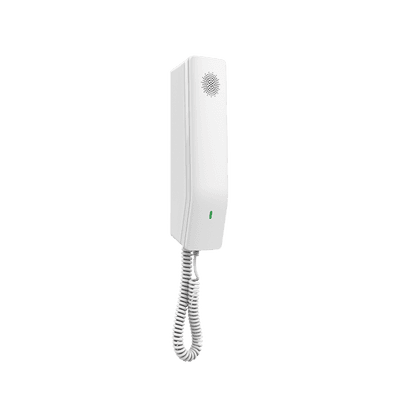 Teléfono IP para Hoteles / Altavoz HD / 2 Cuentas y Líneas SIP / 10 Teclas de Marcación Rápida / 3 Teclas Programables / Códec OPUS / Gestión GDMS / Instalación en Escritorio y Pared / PoE 100 Mbps