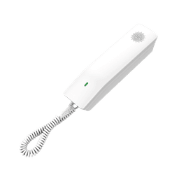 Teléfono IP para Hoteles / Altavoz HD en Bocina / 2 Cuentas y Líneas SIP / 10 Teclas de Marcación Rápida / 3 Teclas Programables / Wi-Fi de Doble Banda / Gestión con GDMS / Color Blanco /