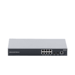 Switch Gigabit Administrable / 8 puertos 10/100/1000 Mbps + 2 Puertos SFP Uplink / Compatible con GWN Cloud.