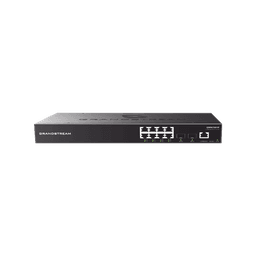 Switch PoE+ Gigabit Administrable / 8 puertos 10/100/1000 Mbps + 2 Puertos SFP Uplink / Hasta 120W / Compatible con GWN Cloud.