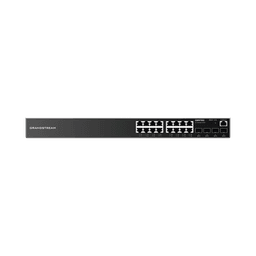 Switch Gigabit Administrable / 16 puertos 10/100/1000 Mbps + 4 Puertos SFP Uplink / Compatible con GWN Cloud.