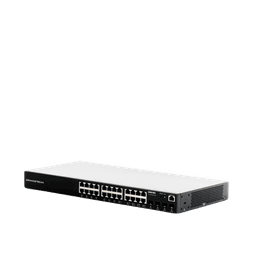 Switch Gigabit Administrable / 24 puertos 10/100/1000 Mbps + 4 Puertos SFP Uplink / Compatible con GWN Cloud.