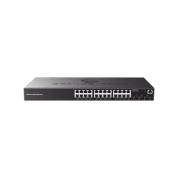 Switch Gigabit Administrable / 24 puertos 10/100/1000 Mbps + 4 Puertos SFP Uplink / Compatible con GWN Cloud.