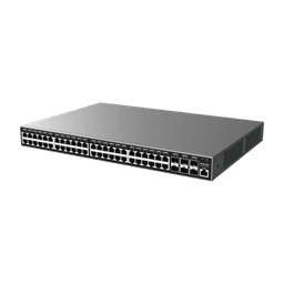 Switch Gigabit  Administrable / 48 puertos 10/100/1000 Mbps + 6 Puertos SFP+ / Compatible con GWN Cloud.