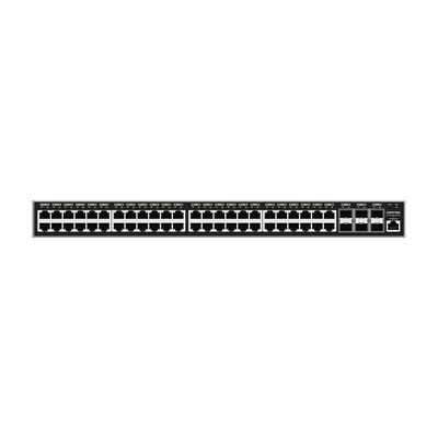 Switch Gigabit  Administrable / 48 puertos 10/100/1000 Mbps + 6 Puertos SFP+ / Compatible con GWN Cloud.