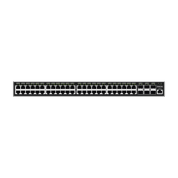 Switch Gigabit  Administrable / 48 puertos 10/100/1000 Mbps + 6 Puertos SFP+ / Compatible con GWN Cloud.