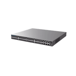 Switch Capa 3 Administrable / 48 puertos 10/100/1000 Mbps + 6 Puertos SFP+ de 10 Gigabits / Compatible con GWN Cloud.