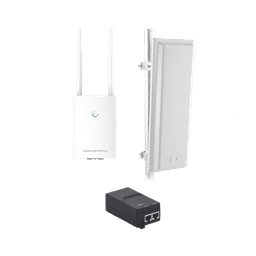 Kit de radio GWN7605LR con antena TXS25619DP, para amplia cobertura de WiFi en 90º, frecuencia (2.4 a 2.5 GHz) y (5.1 a 6.5 GHz), 1.27 Gbps y administración desde la nube gratuita