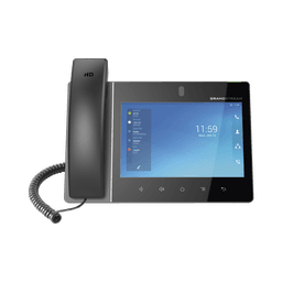 Teléfono IP Android 11, 16 líneas SIP con 16 cuentas, pantalla táctil  8", puertos Gigabit, Wi-Fi, Bluetooth, PoE, codec Opus, IPV4/IPV6 con gestión en la nube GDMS