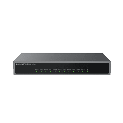 Gateway Analógico 8 FXO  (Conectar Lineas Analógicas) / 3 Perfiles SIP / 1 Puerto FXS / NAT de Alto Rendimiento / Soporte Lifeline / Fax T.38 / Cifrado AES / Failover SIP / Conferencia de Voz 3 Vías