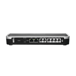 Conmutador IP-PBX de 4 puertos FXO + 2 FXS, 45 llamadas concurrentes, 500 usuarios y doble puerto Gigabit