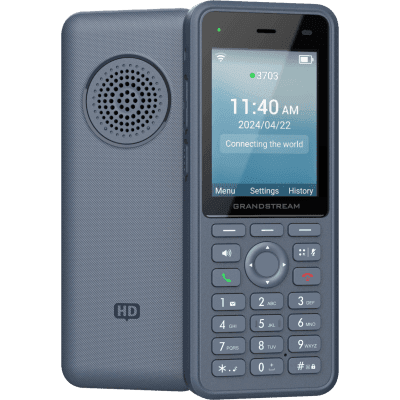 Teléfono IP Wi-Fi Inalámbrico WP836 / Wi-Fi 6 Doble Banda / IP69K Resistente a Exteriores / Batería 3000 mAh / 4 Conferencias / Bluetooth Integrado / USB Tipo C / Compatibilidad con Códec Opus HD