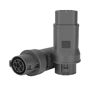 Adaptador de Conector EV Tipo 1 a Tipo 2 