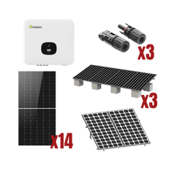Kit Solar Interconexion  / 8kW  220Vca / Inversor GROWATT / Montaje Incluido  