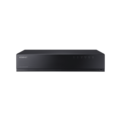 DVR 18 Canales (16 Analogicos + 2 IP) hasta 8 MP/ Soporta 4 Tecnologías (AHD, TVI, CVI, CVBS)  / 8 bahias HDD (no incluidos)