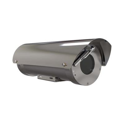 Camara IP Zoom con gabinete antiexplosion 2MP, 32X, IP68, WiseStream II / conexion de fibra optica monomodo / con wiper