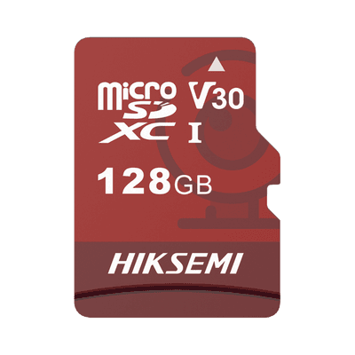 Memoria microSD / Clase 10 de 128 GB / Especializada Para Videovigilancia (Uso 24/7) / Compatibles con cámaras HIKVISION y Otras Marcas / 95 MB/s Lectura / 50 MB/s Escritura