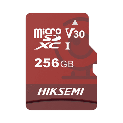 Memoria microSD / Clase 10 de 256 GB / Especializada Para Videovigilancia (Uso 24/7) / Compatibles con cámaras HIKVISION y Otras Marcas / 95 MB/s Lectura / 55 MB/s Escritura