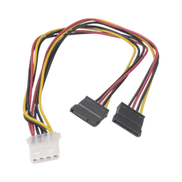 Cable Doble de Corriente SATA / Compatible con DVR's epcom / HIKVISION