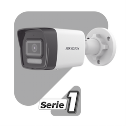 [Dual Light] Bala IP 2 Megapixel / Lente 2.8 mm / 30 mts IR + 30 mts Luz Blanca / Micrófono Integrado / ACUSENSE Lite / Exterior IP67 / H.265 / PoE / ONVIF / Micro SD