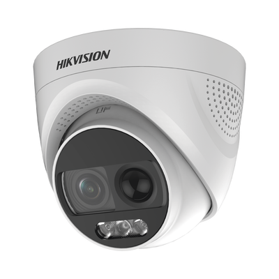 Domo TURBOHD 2 Megapixel (1080p) / Imagen a Color 24/7 / Lente 2.8 mm / Luz Blanca 20 mts / Exterior IP67 / WDR 130 dB / Sensor PIR / Salida de Alarma 