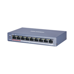 Switch PoE+ / No Administrable / 8 Puertos 10/100 Mbps PoE+ / 1 Puerto 100 Mbps Uplink / PoE hasta 250 metros / 60 W 