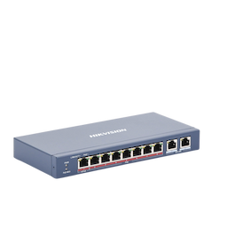 Switch PoE+ / No Administrable / 7 Puertos 100 Mbps PoE+ / 1 Puerto 100 Mbps PoE++ (60 W) / 2 Puertos 1000 Mbps Uplink / PoE hasta 250 Metros / 110 Watts