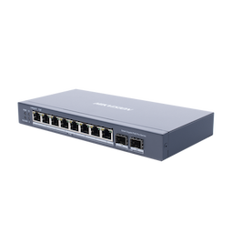 Switch Gigabit PoE+ / Administrable / 8 Puertos Gigabit PoE+ / 2 Puertos SFP / Configuración Remota desde Hik-PartnerPro / PoE Hasta 300 Metros / 110 W