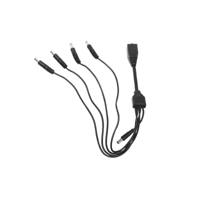 Cable con 5 Vías para Alimentar 4 Cámaras TURBOHD y DVR TURBOHD epcom / HIKVISION