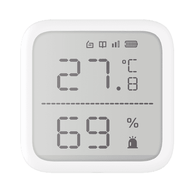 (AX PRO) Detector de Temperatura y Detector de Humedad Inalámbrico / 2.7" de Tamaño / Uso en Interior / Rango de Detección desde  -35°C hasta 99°C