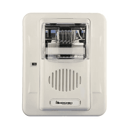 Sirena Estrobo, 24 Vcd, Multi-Candela 15 hasta 110 cd, Montaje En Pared, Color Blanco, Serie HEC3 (0500-06030)