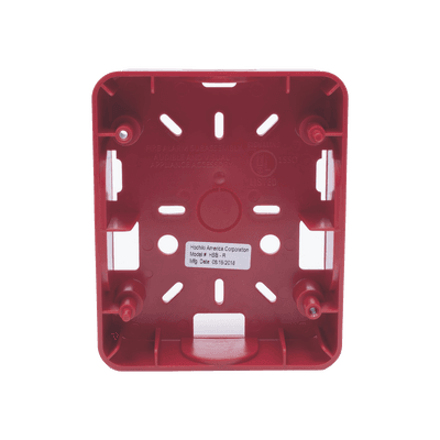 Caja Trasera Roja De Montaje Para Sirena/Estrobo Serie HE (0500-06360) De Hochiki 