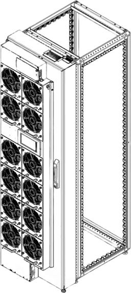 Enfriador de Puerta Trasera RackChiller RDHX PRO Activo, Agua Refrigerada, 42U 800W, 12 Ventiladores DC, Componentes Intercambiables en Caliente, IP20, 195-277V, Monitorización Ethernet