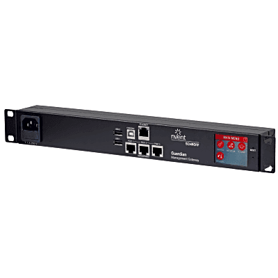 Gateway de Gestión Ambiental para Data Center GUARDIAN / Plataforma de Monitoreo con 3 Puertos de Sensores y Soporte de Hasta 16 Dispositivos por Puerto / 40 m (131.2 ft) de Cable por Puerto / Interfaz Web GUI / Protocolos SNMP - SMTP - HTTPS - BAC
