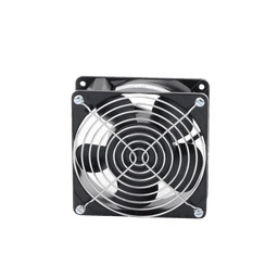 Ventilador Axial Compacto, de 4 Pulgadas, 49 CFM, 115 Vca, De Acero, Color Negro